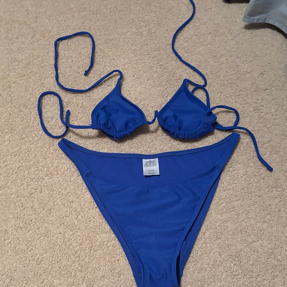 Wild Fable Royal Blue Bikini Set